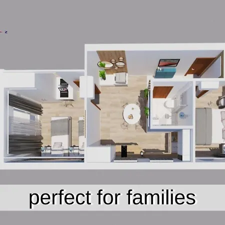 Marula - 5 Min Walk To Beach, Supermarkets, Restaurants - Balcony, Parking & Bicycles * زاووستروج