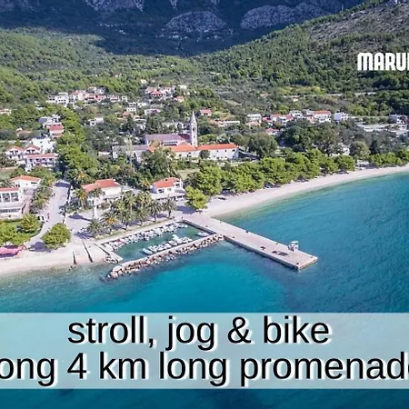 Apartment Marula - 5 Min Walk To Beach, Supermarkets, Restaurants - Balcony, Parking & Bicycles Zaostrog