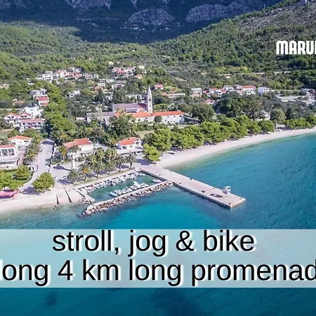 Marula - 5 Min Walk To Beach, Supermarkets, Restaurants - Balcony, Parking & Bicycles Zaostrog