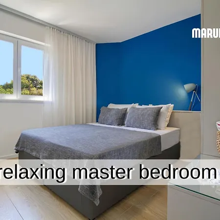 Marula - 5 Min Walk To Beach, Supermarkets, Restaurants - Balcony, Parking & Bicycles Daire Zaostrog